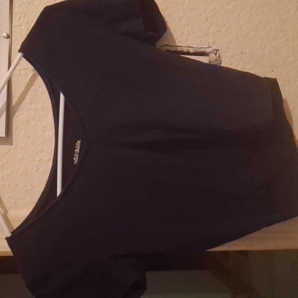 A black cropped top